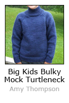 Big Kids Bulky Mock Turtleneck