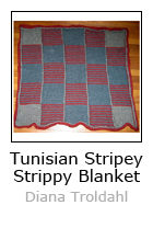Tunisian Stripey Strippy Blanket